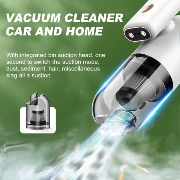 Wireless Handheld Car Vacuum Cleaner - 5800PA - H13 - Image 3
