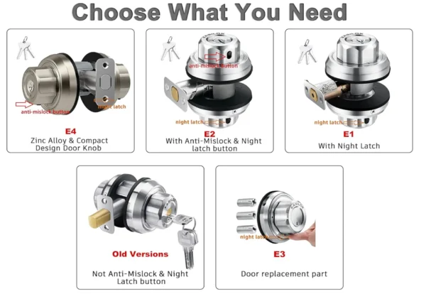 E2#Twist2Lock-Keyless-StainlessSteel - Image 3