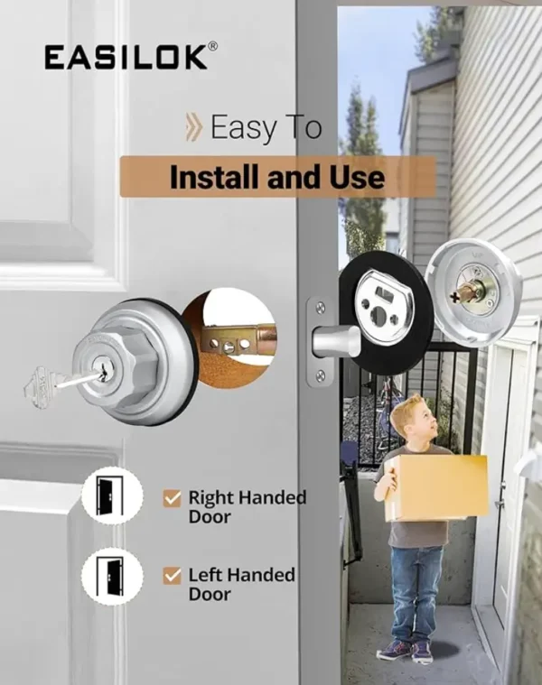 E4#Twist2Lock Keyless-Zinc - Image 2
