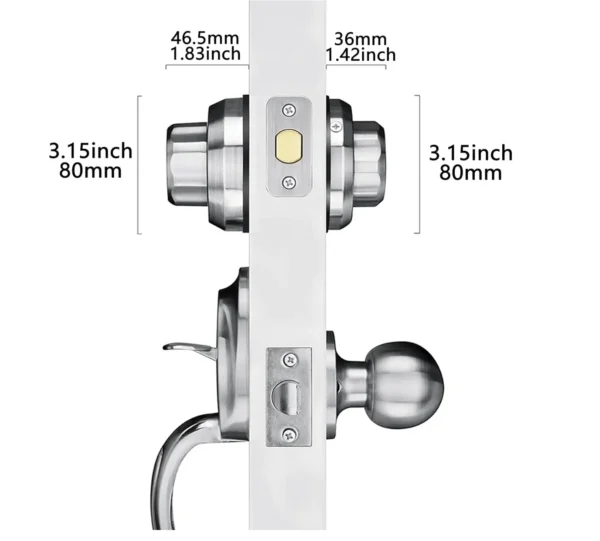 E2#Twist2Lock-Keyless-StainlessSteel - Image 5