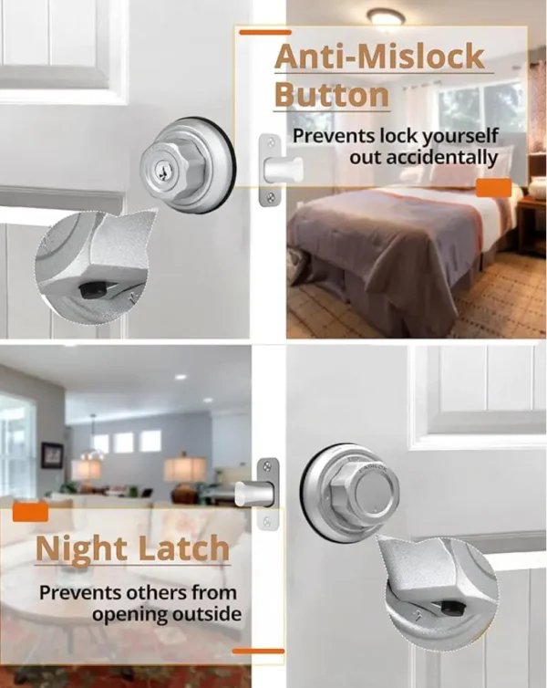 E4#Twist2Lock Keyless-Zinc - Image 4
