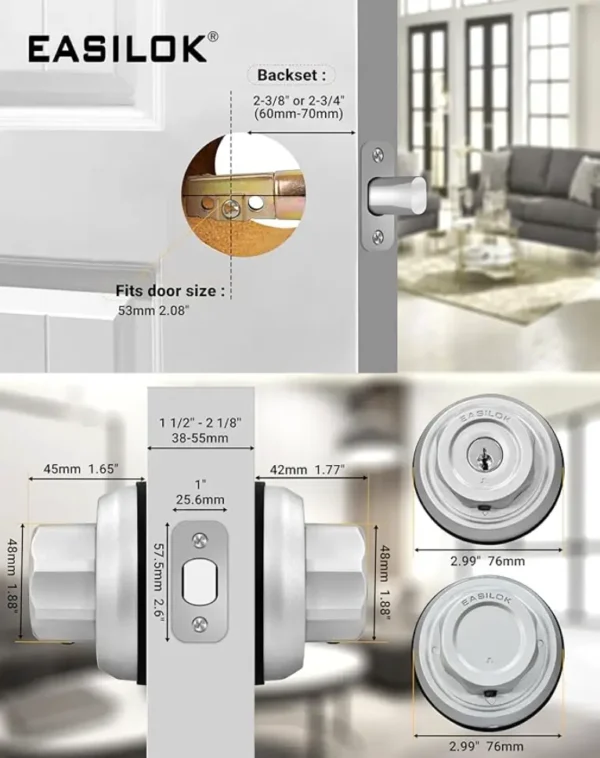 E4#Twist2Lock Keyless-Zinc - Image 5
