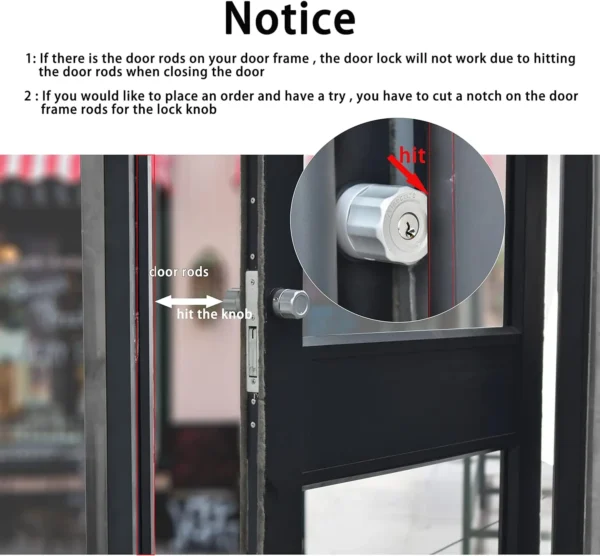 A5 Twist Lock - Keyless-Store Front Door - Image 4
