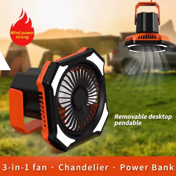 F2# Rechargeable Portable Outdoor Fan 10000mAh - Image 2