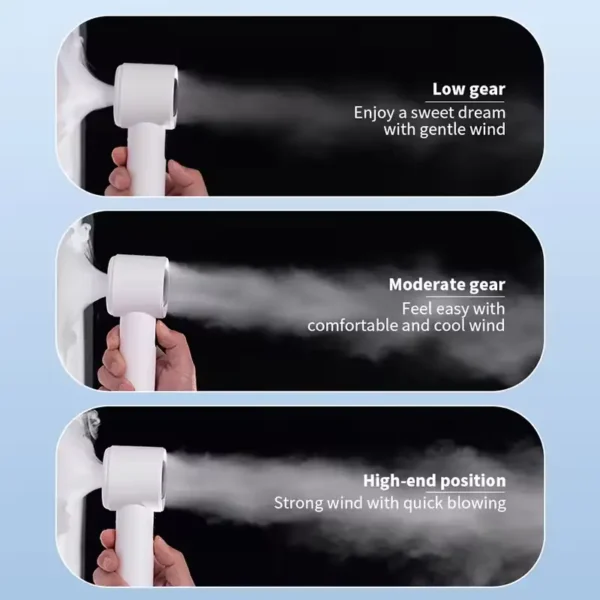F4#Handheld Fan with Digital Display -100 Speed High-Power Performance - Image 3